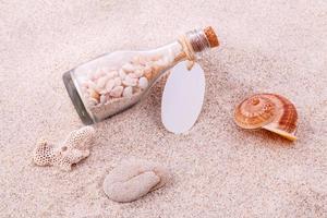 Jar of seashells photo