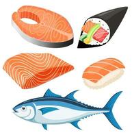 Salmon Fillet vector illustration.