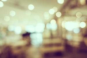 Defocused coffee shop and restaurant background photo