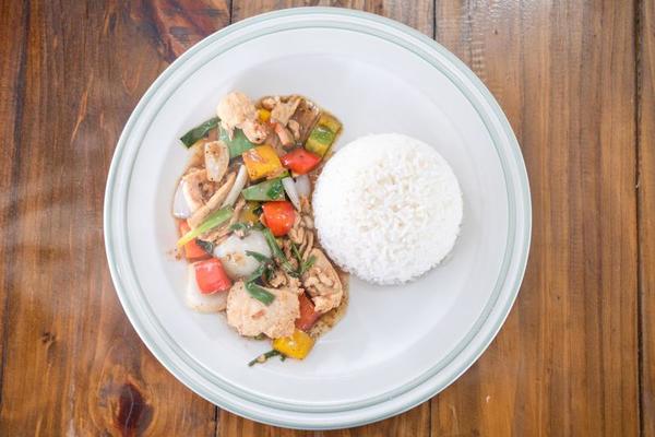 Stir Fried Chicken Stock Photos, Images and Backgrounds for Free Download