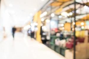 Defocused shopping mall background photo