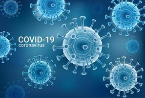 Coronavirus Covid 19 virus polygon mesh style vector illustration background.