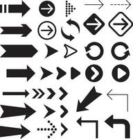 Arrow icons symbol collection. vector