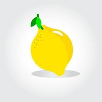 Fresh lemon fruits, collection of vector illustrations