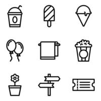 Traveling Icon Set vector