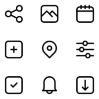 User Interface Icon Pack vector