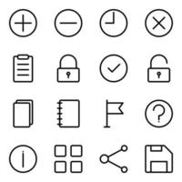 UI Interface Icon Set vector