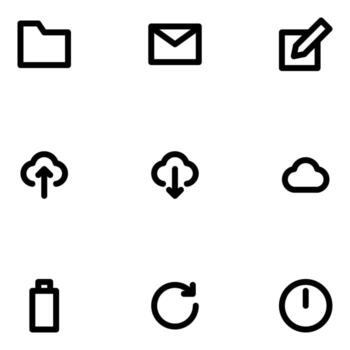 paquete de elementos esenciales vector