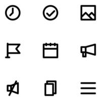 Essentials Icon Set vector