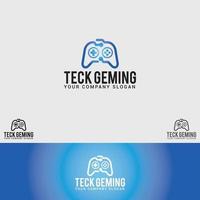 gaming-tech logo design vector template