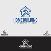 Home building logo design template vector