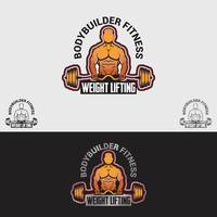 Fitness gym logo design template vector