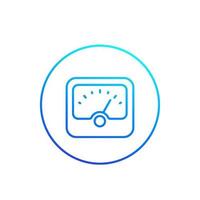 meter icon, line vector.eps vector