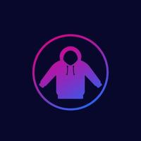 hoodie icon in circle, vector.eps vector