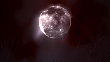Download Mystical Horror Background With The House And Moon 2109590 Stock Video At Vecteezy
