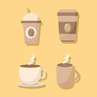 coffee icon set vector