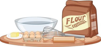 Collection of baking items Royalty Free Vector Image