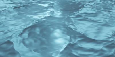 Ilustración 3d de la ola de la superficie del agua del mar foto