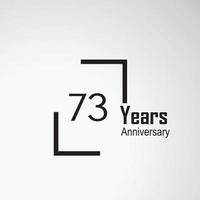Year Anniversary Vector Template Design Illustration box
