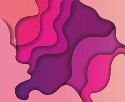 Purple waves background vector design