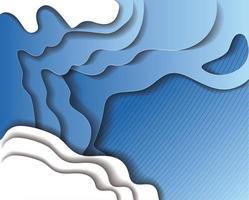 Blue waves background vector design