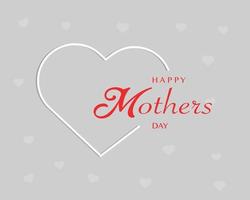 Happy Mother's Day Minimal Background vector