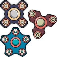 fidget spinner perfecto para proyectos de diseño vector