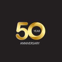 50 Year Anniversary Vector Template Design Illustration