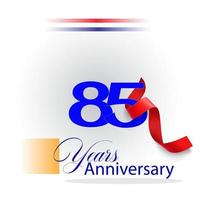 85 Year Anniversary celebration Vector Template Design Illustration