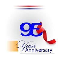 95 Year Anniversary celebration Vector Template Design Illustration