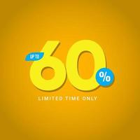 Discount up to 60 Limited Time Only Vector Template Design Illustration