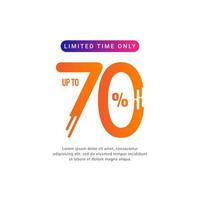 Discount up to 70 Limited Time Only Vector Template Design Illustration