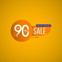 Sale Special Offer up to 90 Limited Time Only Vector Template Design Illustration