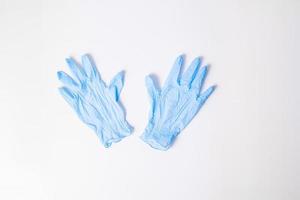 Nitrile gloves on background photo