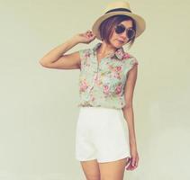 Woman in summer clothes photo