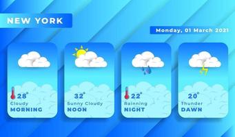 weather forecast application vector