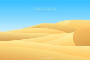 Desert landscape background vector design illustration