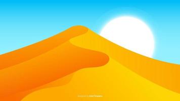 Desert landscape background vector design illustration