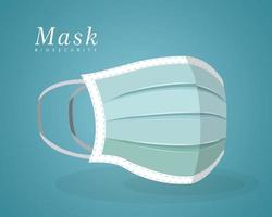 Medical blue mask vector design