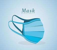 Medical blue mask vector design