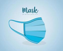 Medical blue mask vector design