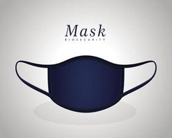diseño de vector de máscara azul médica