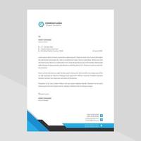 Modern company letterhead vector