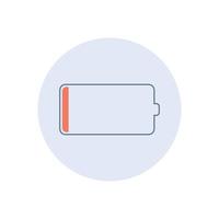 Low Battery icon design vector illustration