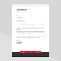 Modern company letterhead vector