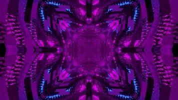 Abstract geometric 3d illustration of purple rhombus patterns photo