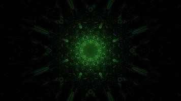 3d illustration of dark ornamental tunnel photo