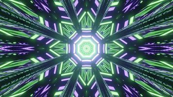 Abstract 3d illustration of luminous geometric poly angular pattern photo