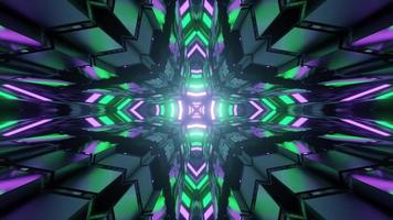 3D illustration of bright colorful futuristic pattern photo