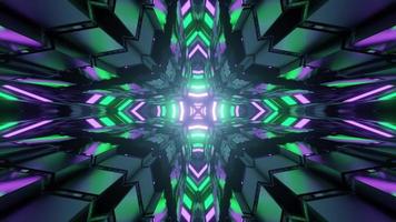 3D illustration of bright colorful futuristic pattern photo